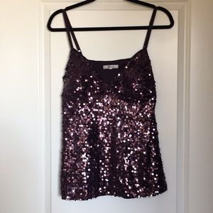 Sequin tank top